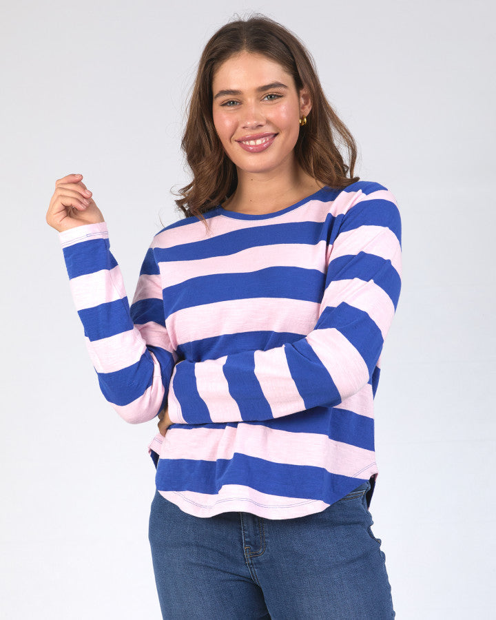 Elm Spritz Stripe Long Sleeve Tee