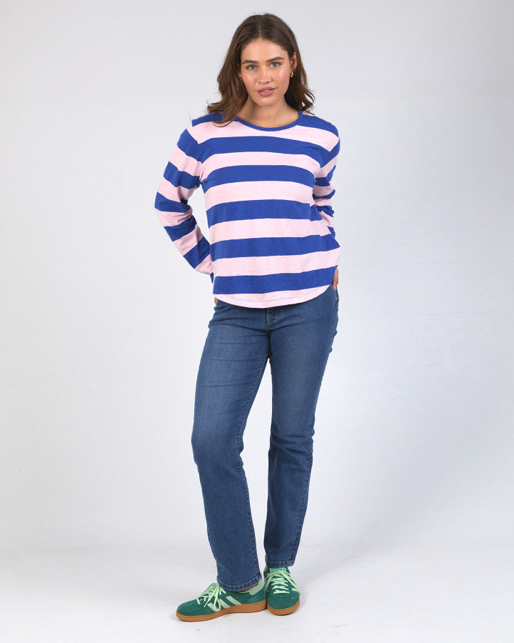 Elm Spritz Stripe Long Sleeve Tee