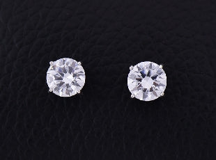 Kiwicraft 7mm Zircon Silver Studs