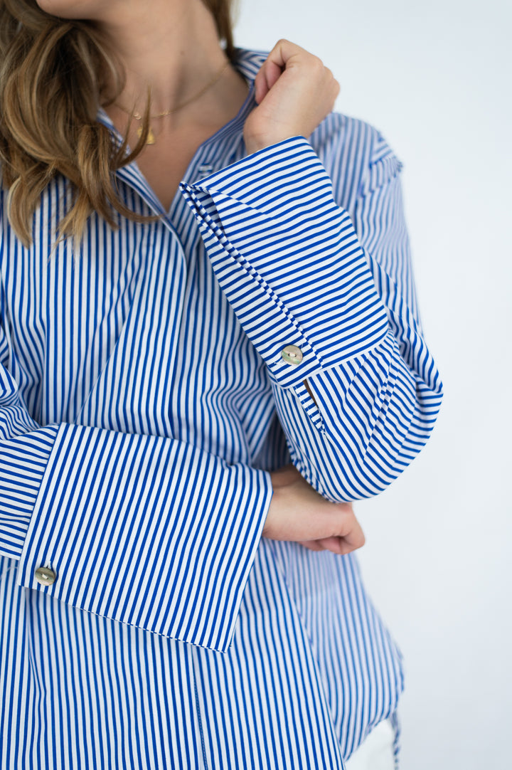 Fria Cotton Pinstripe  Shirt
