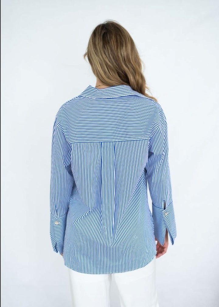 Fria Cotton Pinstripe  Shirt