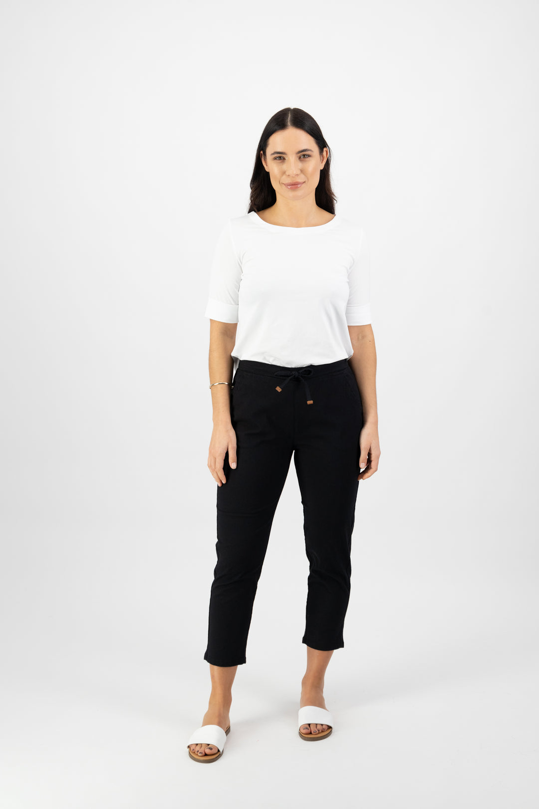 Vassalli 7/8 skinny leg elastic waist pant