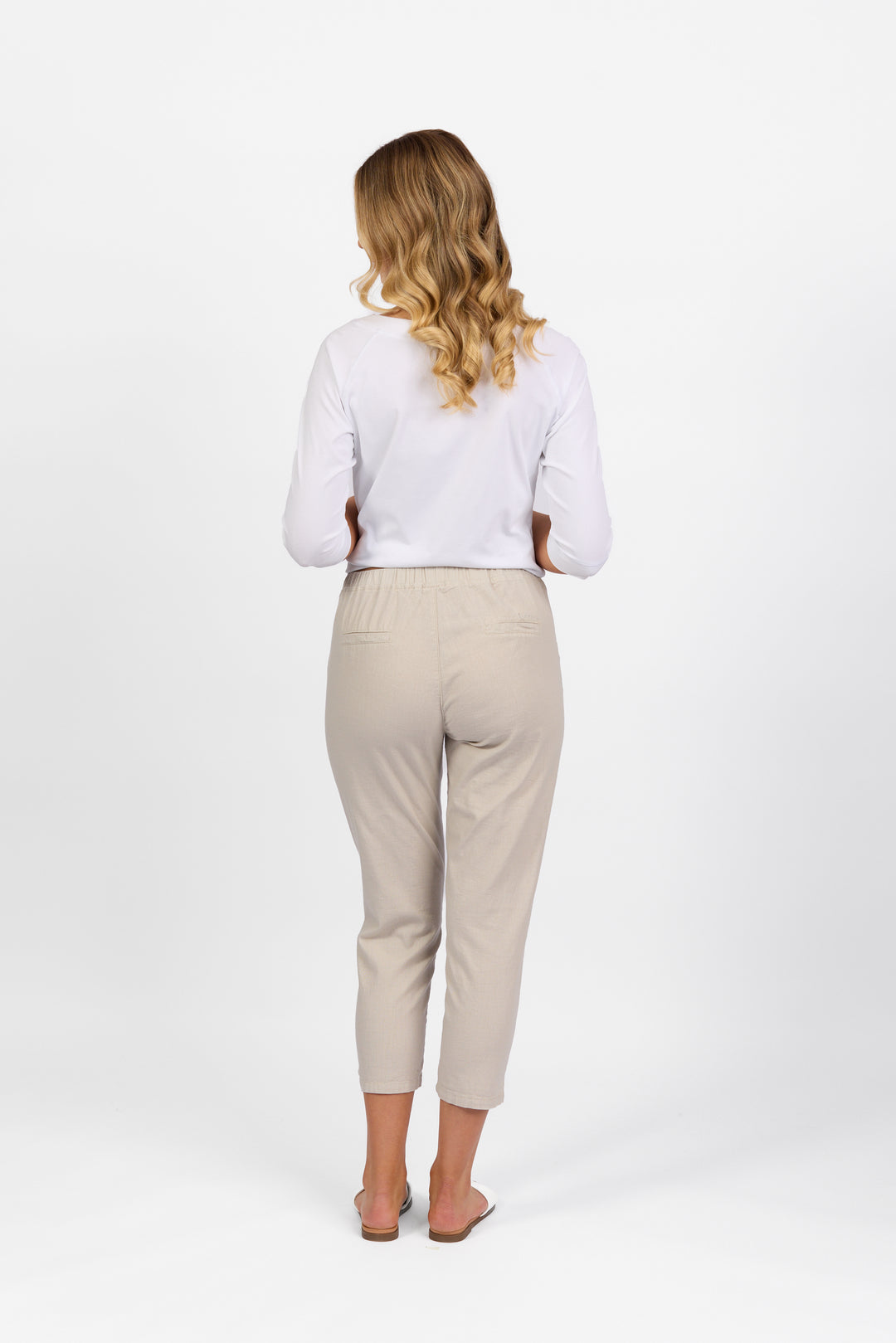 Vassalli 7/8 skinny leg elastic waist pant
