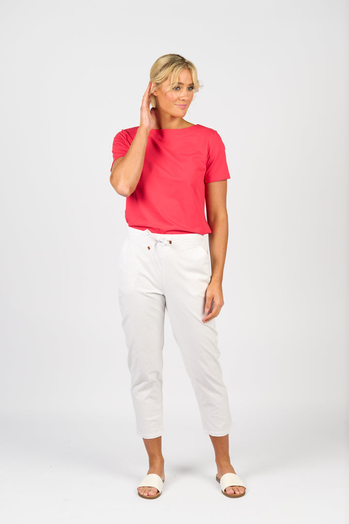 Vassalli 7/8 skinny leg elastic waist pant