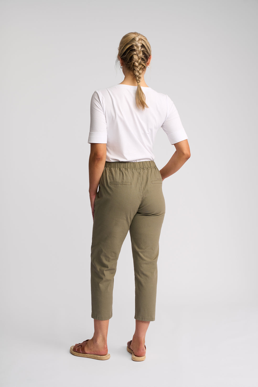 Vassalli Denver 7/8 skinny leg elastic waist pant