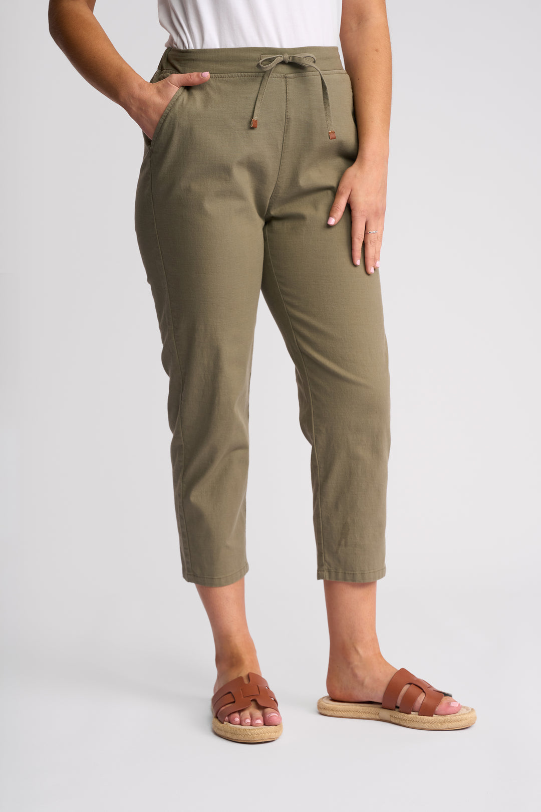 Vassalli Denver 7/8 skinny leg elastic waist pant