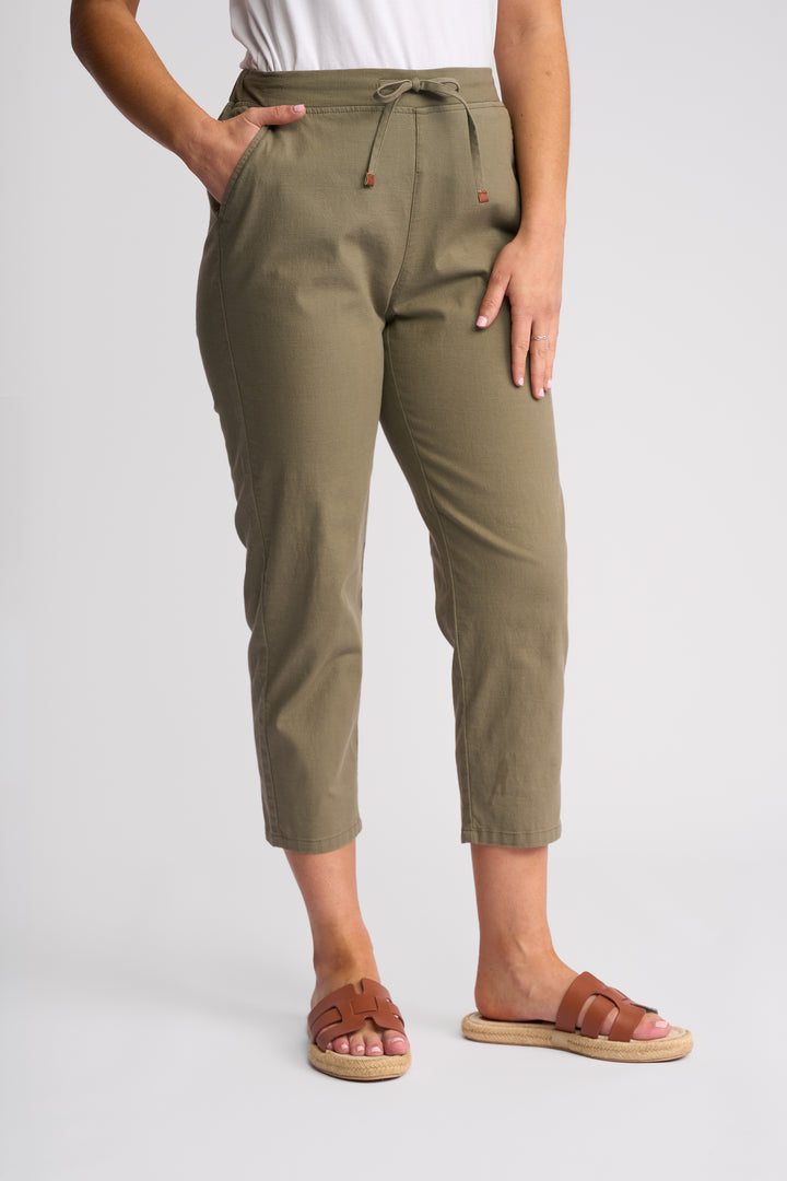 Vassalli Denver 7/8 skinny leg elastic waist pant