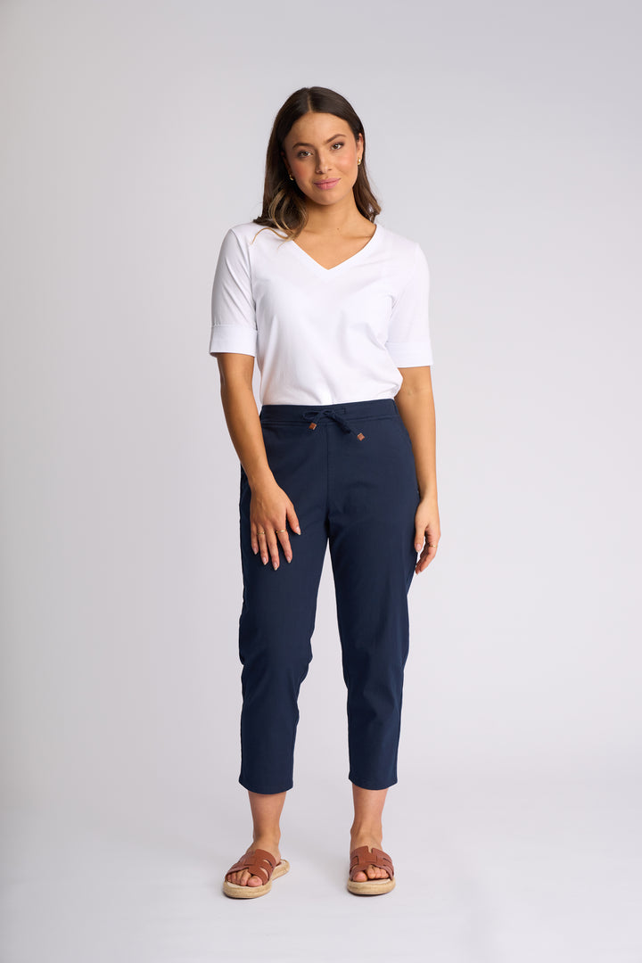 Vassalli Denver 7/8 skinny leg elastic waist pant