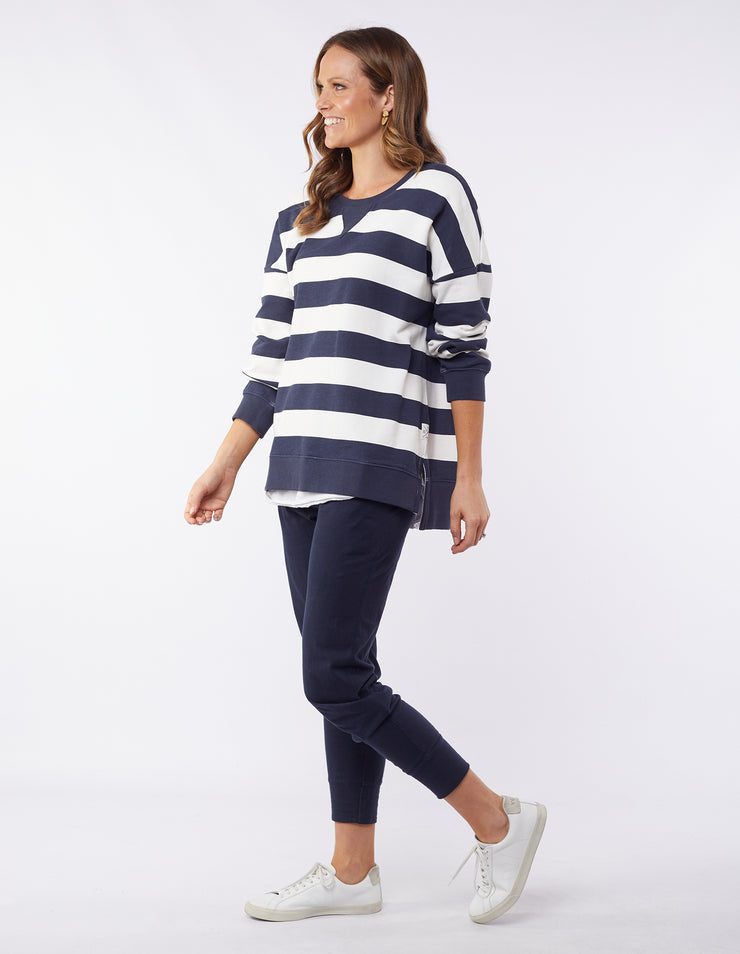 Elm Block Stripe Crew