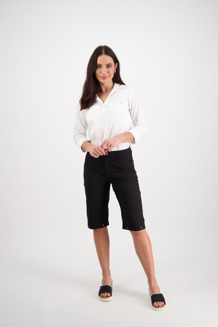 Vassalli Poplin Straight Leg Short